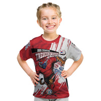 South Korea Football 2026 Champions Kid T Shirt Taegeuk Warriors Tiger Mascot - Traditional Korean Art Style