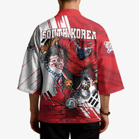 South Korea Football 2026 Champions Kimono Taegeuk Warriors Tiger Mascot - Traditional Korean Art Style