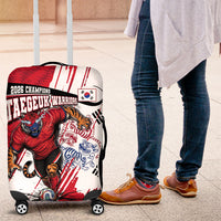 South Korea Football 2026 Champions Luggage Cover Taegeuk Warriors Tiger Mascot - Traditional Korean Art Style