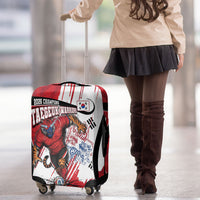 South Korea Football 2026 Champions Luggage Cover Taegeuk Warriors Tiger Mascot - Traditional Korean Art Style