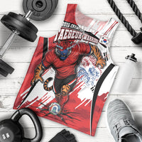 South Korea Football 2026 Champions Men Tank Top Taegeuk Warriors Tiger Mascot - Traditional Korean Art Style