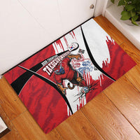 South Korea Football 2026 Champions Rubber Doormat Taegeuk Warriors Tiger Mascot - Traditional Korean Art Style