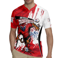 South Korea Football 2026 Champions Rugby Jersey Taegeuk Warriors Tiger Mascot - Traditional Korean Art Style