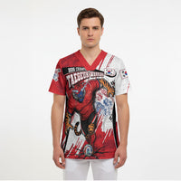 South Korea Football 2026 Champions Scrub Top Taegeuk Warriors Tiger Mascot - Traditional Korean Art Style