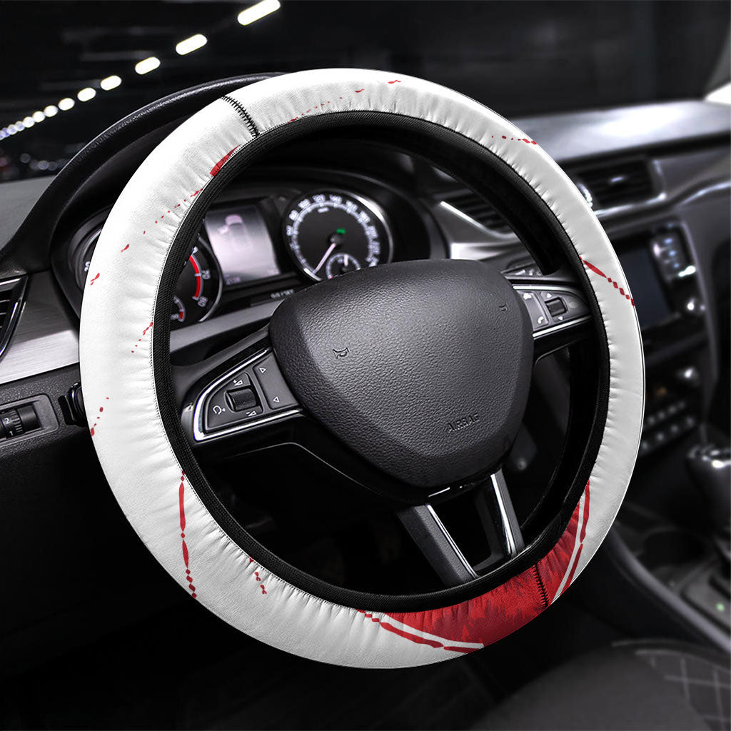 South Korea Football 2026 Champions Steering Wheel Cover Taegeuk Warriors Tiger Mascot - Traditional Korean Art Style