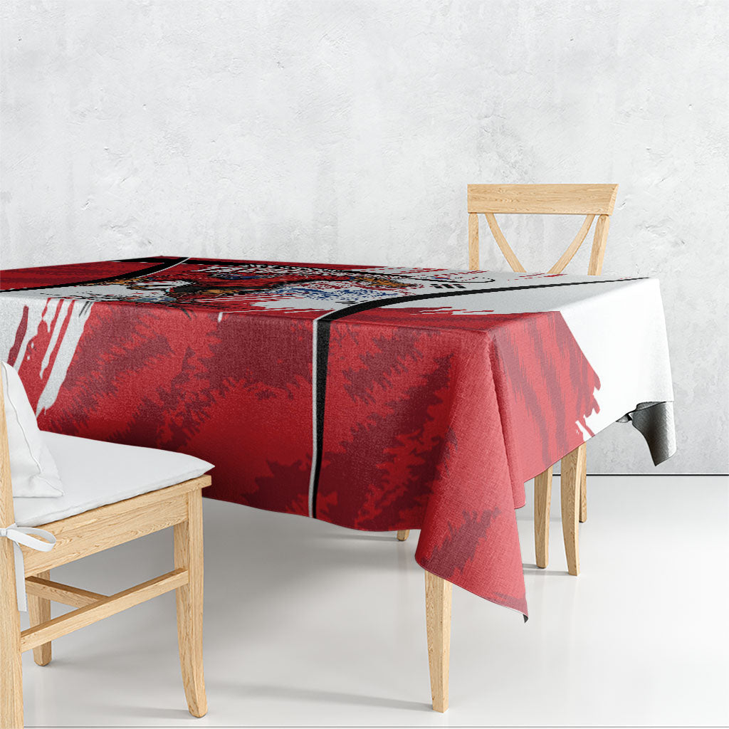South Korea Football 2026 Champions Tablecloth Taegeuk Warriors Tiger Mascot - Traditional Korean Art Style