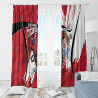 South Korea Football 2026 Champions Window Curtain Taegeuk Warriors Tiger Mascot - Traditional Korean Art Style