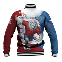 Czech Republic Football Baseball Jacket Fierce Athletic Lion Graphic In Painted Grunge Flag Style