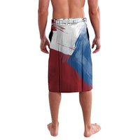 Czech Republic Football Lavalava Fierce Athletic Lion Graphic In Painted Grunge Flag Style