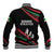 Burundi Baseball Jacket with Athletics Runners Black Red Green Flag Spirit