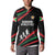 Burundi Button Sweatshirt with Athletics Runners Black Red Green Flag Spirit