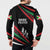 Burundi Button Sweatshirt with Athletics Runners Black Red Green Flag Spirit