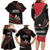 Burundi Family Matching Long Sleeve Bodycon Dress and Hawaiian Shirt with Athletics Runners Black Red Green Flag Spirit