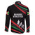 Burundi Family Matching Long Sleeve Bodycon Dress and Hawaiian Shirt with Athletics Runners Black Red Green Flag Spirit