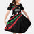 Burundi Family Matching Mermaid Dress and Hawaiian Shirt with Athletics Runners Black Red Green Flag Spirit