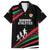 Burundi Family Matching Off The Shoulder Long Sleeve Dress and Hawaiian Shirt with Athletics Runners Black Red Green Flag Spirit