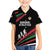 Burundi Family Matching Off The Shoulder Long Sleeve Dress and Hawaiian Shirt with Athletics Runners Black Red Green Flag Spirit