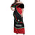 Burundi Family Matching Off Shoulder Maxi Dress and Hawaiian Shirt with Athletics Runners Black Red Green Flag Spirit