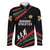 Burundi Family Matching Off Shoulder Short Dress and Hawaiian Shirt with Athletics Runners Black Red Green Flag Spirit