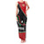 Burundi Family Matching Tank Maxi Dress and Hawaiian Shirt with Athletics Runners Black Red Green Flag Spirit