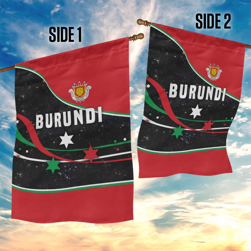 Burundi Garden Flag with Athletics Runners Black Red Green Flag Spirit