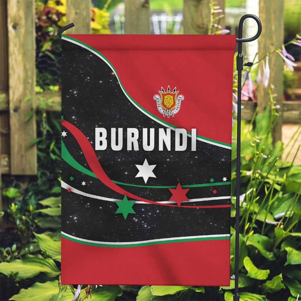 Burundi Garden Flag with Athletics Runners Black Red Green Flag Spirit