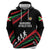 Burundi Hoodie with Athletics Runners Black Red Green Flag Spirit