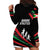 Burundi Hoodie Dress with Athletics Runners Black Red Green Flag Spirit