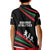 Burundi Kid Polo Shirt with Athletics Runners Black Red Green Flag Spirit