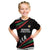 Burundi Kid T Shirt with Athletics Runners Black Red Green Flag Spirit