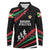 Burundi Long Sleeve Polo Shirt with Athletics Runners Black Red Green Flag Spirit