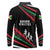 Burundi Long Sleeve Polo Shirt with Athletics Runners Black Red Green Flag Spirit