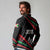 Burundi Long Sleeve Polo Shirt with Athletics Runners Black Red Green Flag Spirit