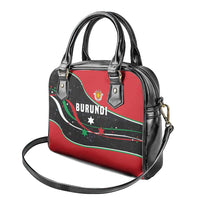 Burundi Shoulder Handbag with Athletics Runners Black Red Green Flag Spirit