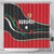 Burundi Shower Curtain with Athletics Runners Black Red Green Flag Spirit