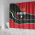 Burundi Shower Curtain with Athletics Runners Black Red Green Flag Spirit