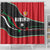 Burundi Shower Curtain with Athletics Runners Black Red Green Flag Spirit