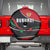 Burundi Spare Tire Cover with Athletics Runners Black Red Green Flag Spirit