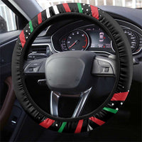 Burundi Steering Wheel Cover with Athletics Runners Black Red Green Flag Spirit