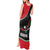 Burundi Tank Maxi Dress with Athletics Runners Black Red Green Flag Spirit
