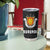 Burundi Tumbler Cup with Athletics Runners Black Red Green Flag Spirit