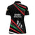 Burundi Women Polo Shirt with Athletics Runners Black Red Green Flag Spirit