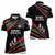 Burundi Women Polo Shirt with Athletics Runners Black Red Green Flag Spirit