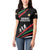 Burundi Women Polo Shirt with Athletics Runners Black Red Green Flag Spirit