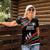 Burundi Women Polo Shirt with Athletics Runners Black Red Green Flag Spirit
