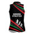 Burundi Women Sleeveless Polo Shirt with Athletics Runners Black Red Green Flag Spirit