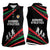 Burundi Women Sleeveless Polo Shirt with Athletics Runners Black Red Green Flag Spirit