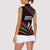 Burundi Women Sleeveless Polo Shirt with Athletics Runners Black Red Green Flag Spirit