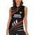 Burundi Women Sleeveless Polo Shirt with Athletics Runners Black Red Green Flag Spirit