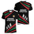 Burundi Women V-Neck T-Shirt with Athletics Runners Black Red Green Flag Spirit